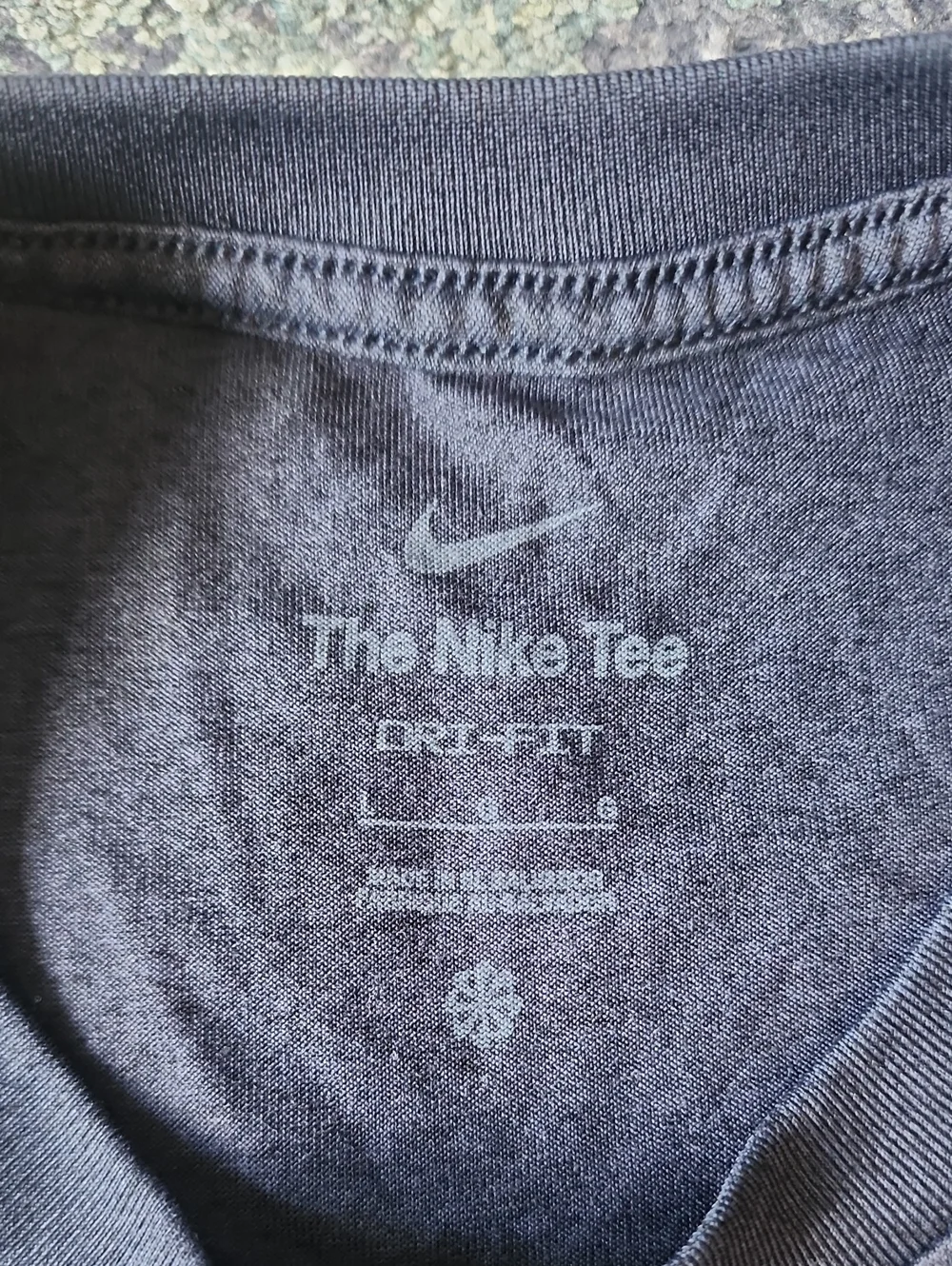Nike Short Sleeve Navy Blue Dri Fit T Shirt
